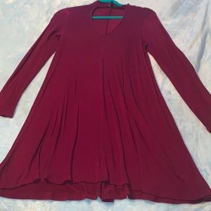 Express wine color dress